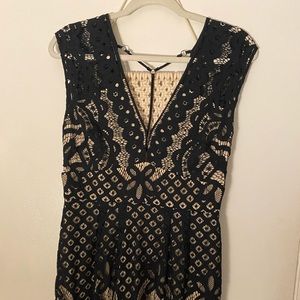 Free People Lace Black Dress